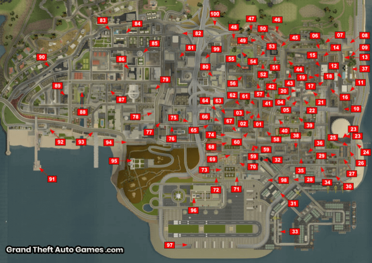 San Andreas GTA Map - GTA Games